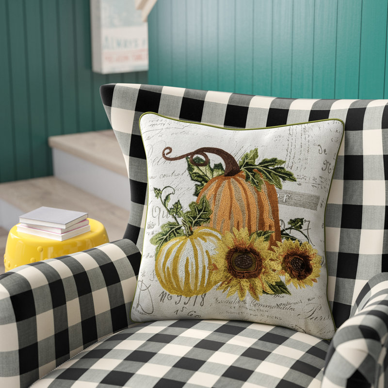 August Grove Cory Perfect Fall Pumpkin Throw Pillow & Reviews Wayfair